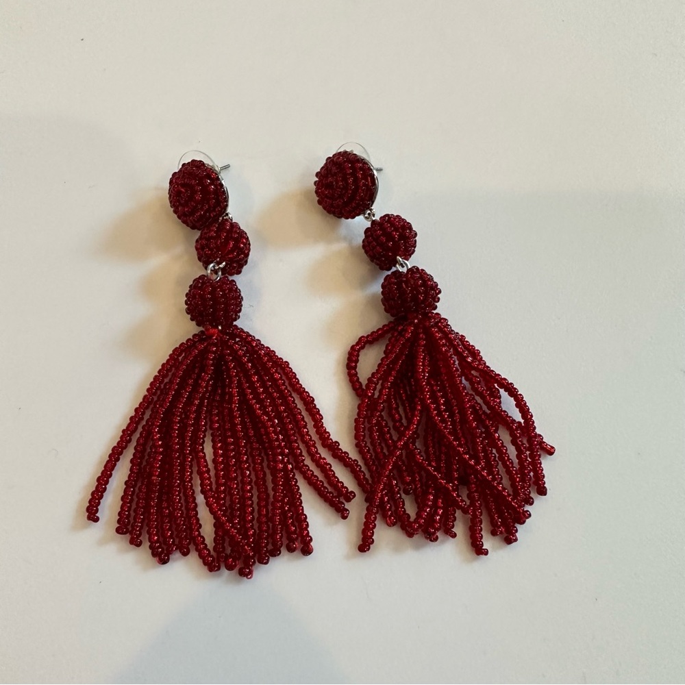 Sugarfix by Baublebar Red Beaded Drop Earrings